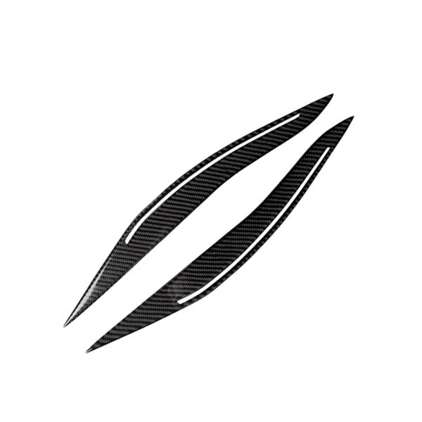 bmw f10 f11 f18 5 serisi 2011-2017 karbon fiber ön far kaşları - görsel 3