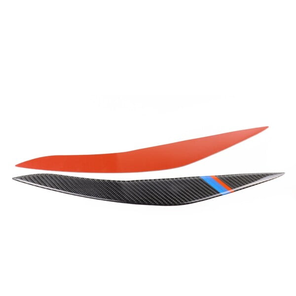 bmw f10 f11 f18 5 serisi 2011-2017 karbon fiber ön far kaşları