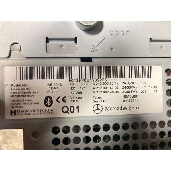 a2129005212 mercedes w212 e class harman kardon teyp çıkma - görsel 2