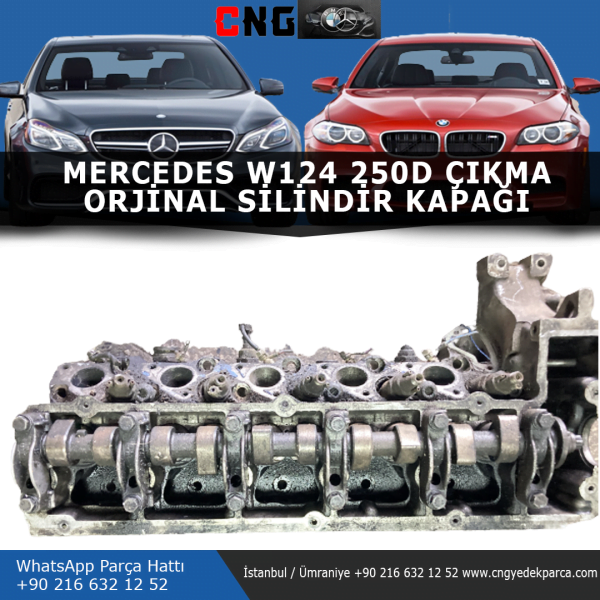 6020160701 mercedes w124 250d si̇li̇ndi̇r kapaği - görsel 2