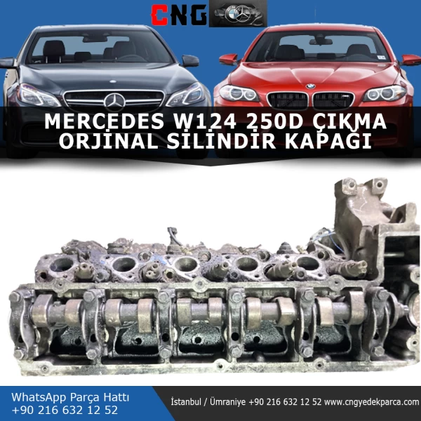 6020160701 mercedes w124 250d si̇li̇ndi̇r kapaği - görsel 2