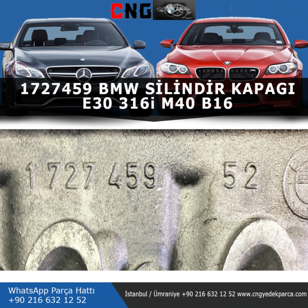 1727459 bmw e30 316i m40 b16 si̇li̇ndi̇r kapagi - görsel 3