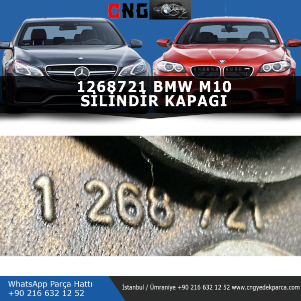 1268721 bmw m10 silindir kapağı - görsel 3