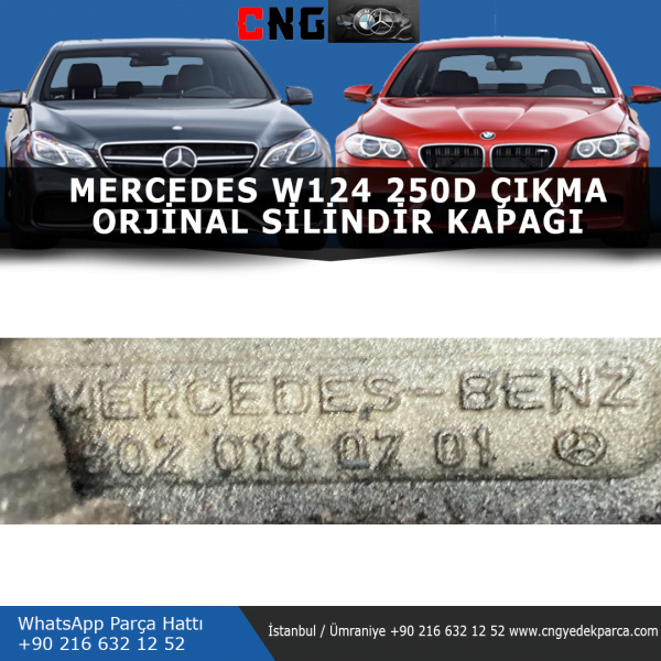 6020160701 mercedes w124 250d si̇li̇ndi̇r kapaği - görsel 3