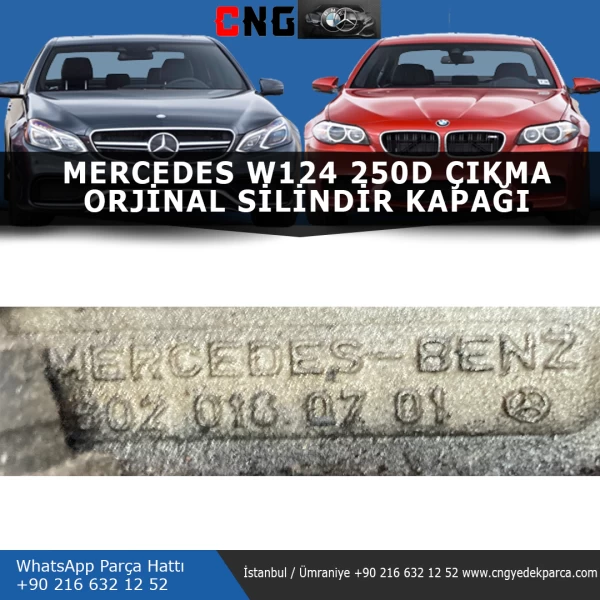 6020160701 mercedes w124 250d si̇li̇ndi̇r kapaği - görsel 3