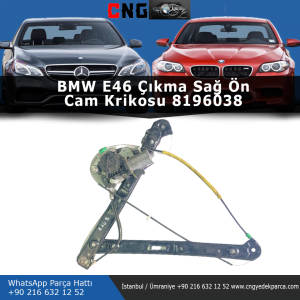8196038 BMW E46 Sağ Ön Cam Krikosu Çıkma