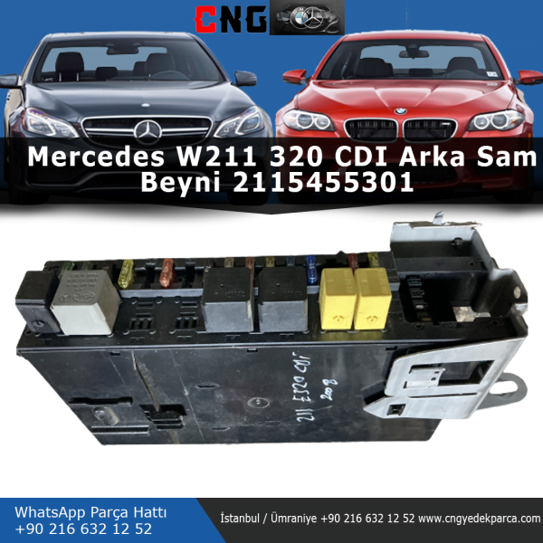 mercedes w211 e320 cdi arka sam beyni 2115455301 - görsel 2