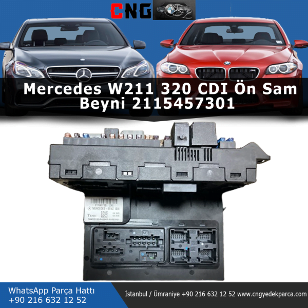 2115457301 mercedes w211 s320 cdi ön sam beyni - görsel 2