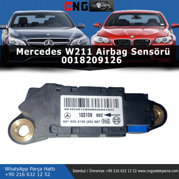 0018209126 mercedes w211 airbag sensörü