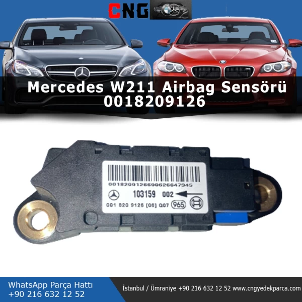 0018209126 mercedes w211 airbag sensörü