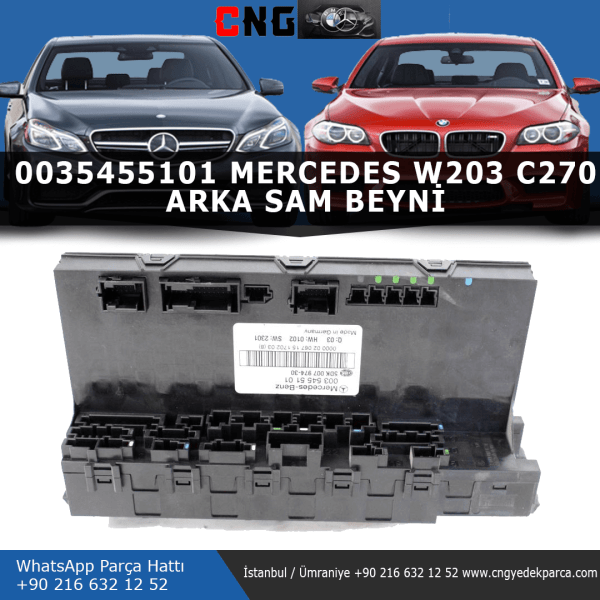 0035455101 mercedes w203 c270 arka sam beyni
