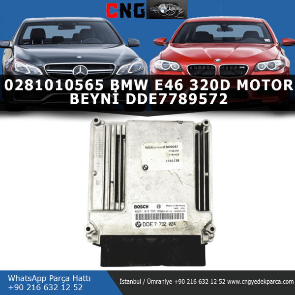 0281010565 bmw e46 320d motor beyni dde7789572