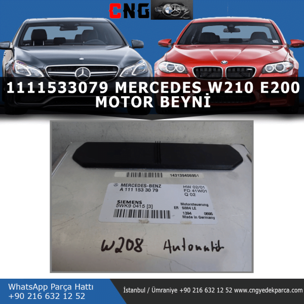 1111533079 mercedes w210 e200 motor beyni