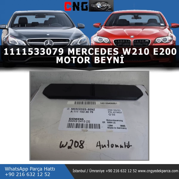 1111533079 mercedes w210 e200 motor beyni