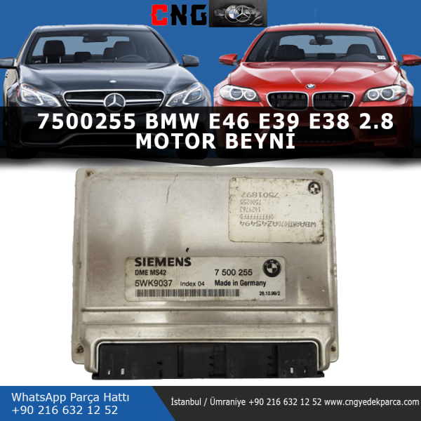 7500255 bmw e46 e39 e38 2.8 motor beyni