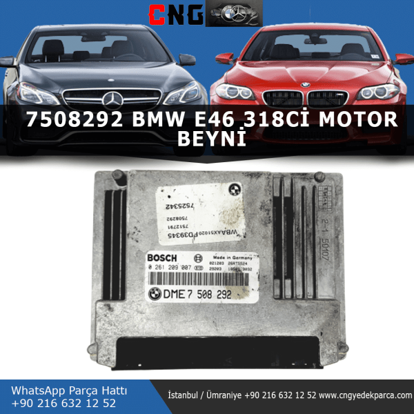 7508292 bmw e46 318ci motor beyni