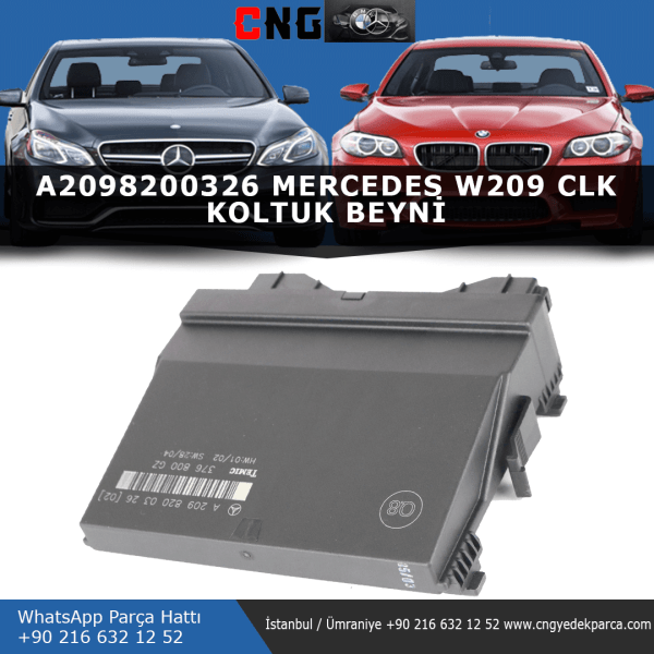 a2098200326 mercedes w209 clk koltuk beyni