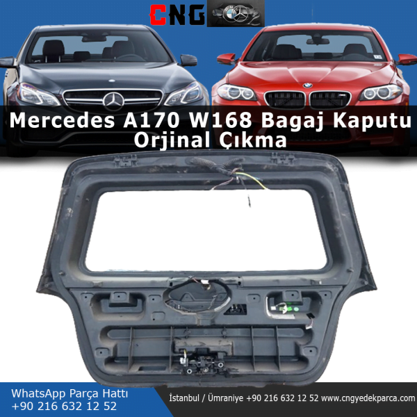 mercedes w168 bagaj kaputu orjinal çıkma - görsel 2